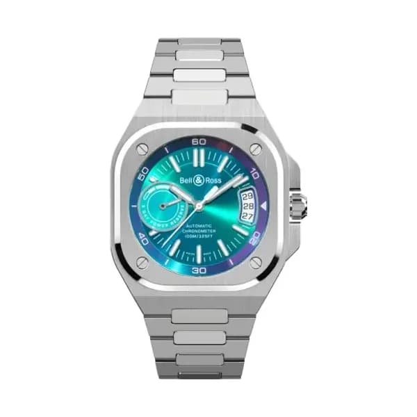 Bell & Ross Montre BELL &amp; ROSS BR-X5 Iridescent Bracelet Acier