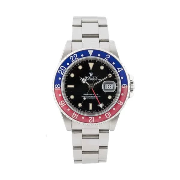 Rolex Montre Rolex GMT-Master 16700 "Pepsi Faded" automatique 40 mm Full Set circa 1996