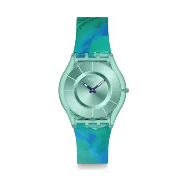 Swatch Montre quartz Femme Painted paradise Vert menthe