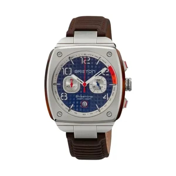 Briston Montre Streamliner Urban Gentleman Driver Bleu 24142.S.T.15