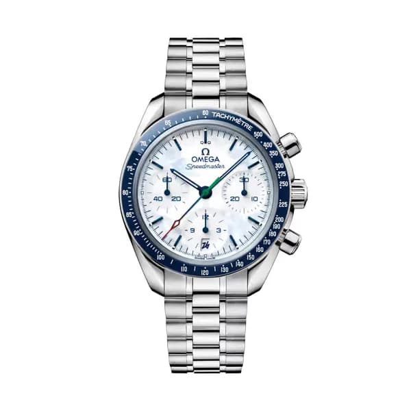 Omega Speedmaster 38 mm, acier sur acier