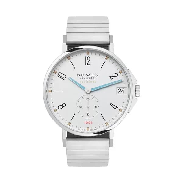 Nomos Montre NOMOS Tangente Sport Neomatik 42 date automatique cadran argent bracelet acier 42 mm