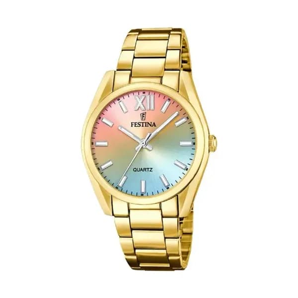 Festina Montre Femme FESTINA BOYFRIEND COLLECTION en Acier Jaune Etanche