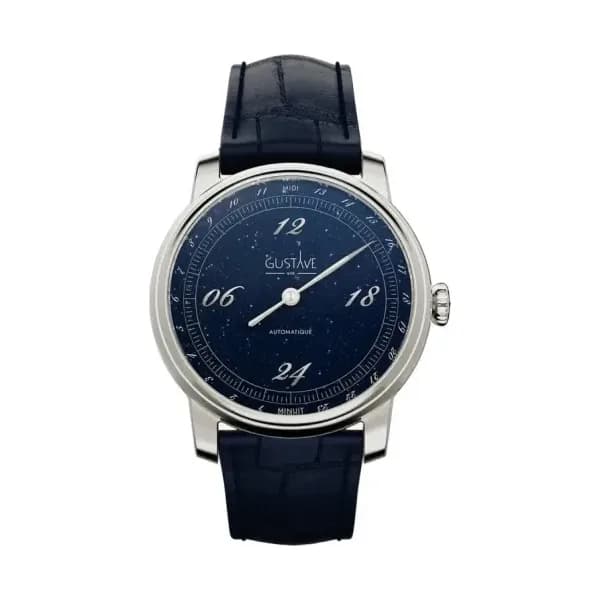 Gustave & Cie Montre 24H Paul Argent & Aventurine 39mm