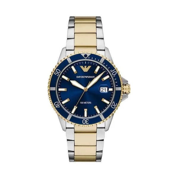 Emporio Armani Montre Emporio Armani World Explorer Bleu