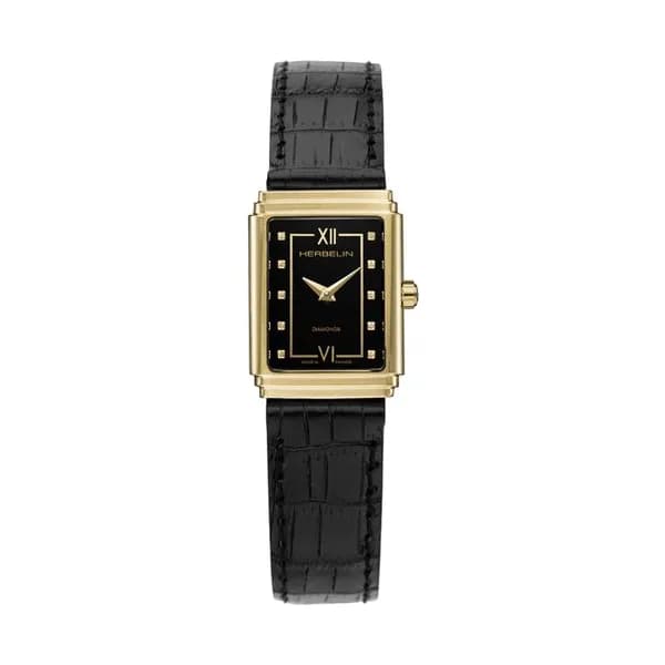Michel Herbelin Montre Michel Herbelin Art Déco 1925 Acier PVD Doré - 17577P84