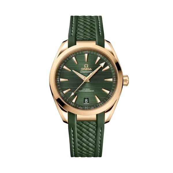Omega Seamaster 41 mm, or Moonshine™ sur bracelet caoutchouc