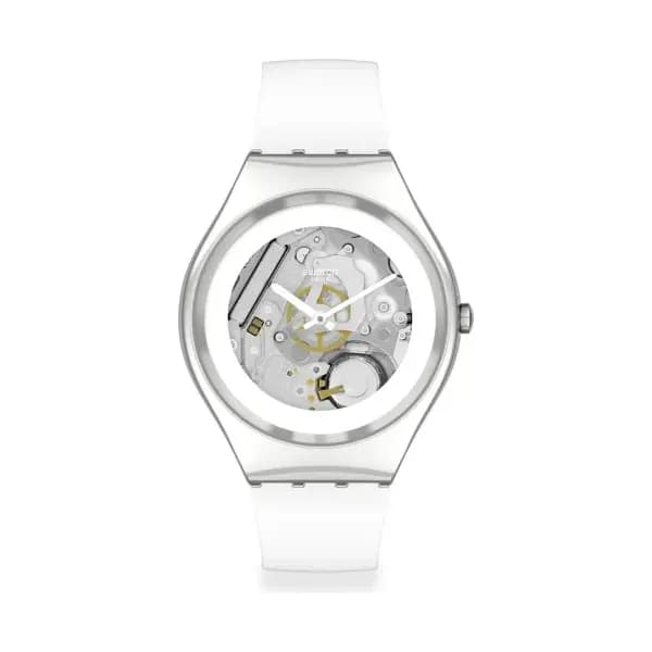 Swatch Montre quartz Mixte Skin irony Blanc