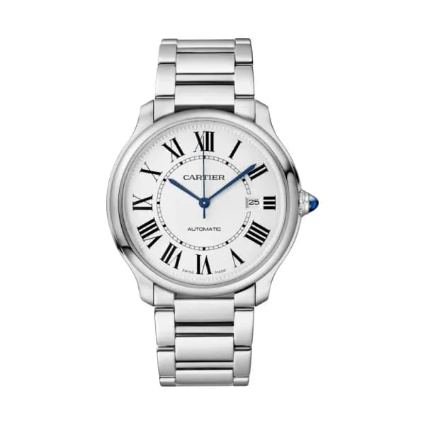 Cartier Montre automatique Mixte Ronde Argenté