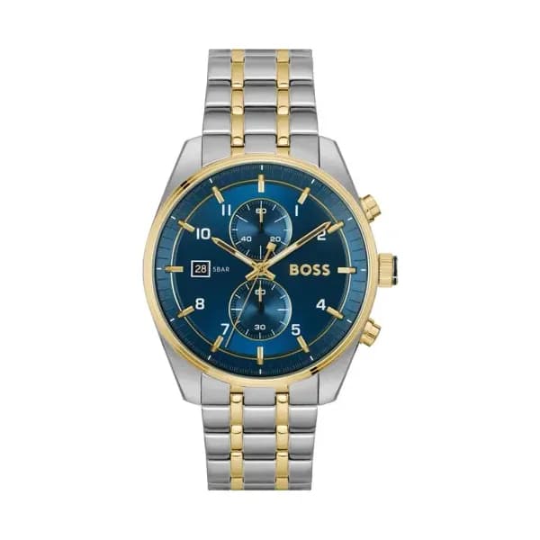 Hugo Boss Montre Boss Skytraveller Bleu