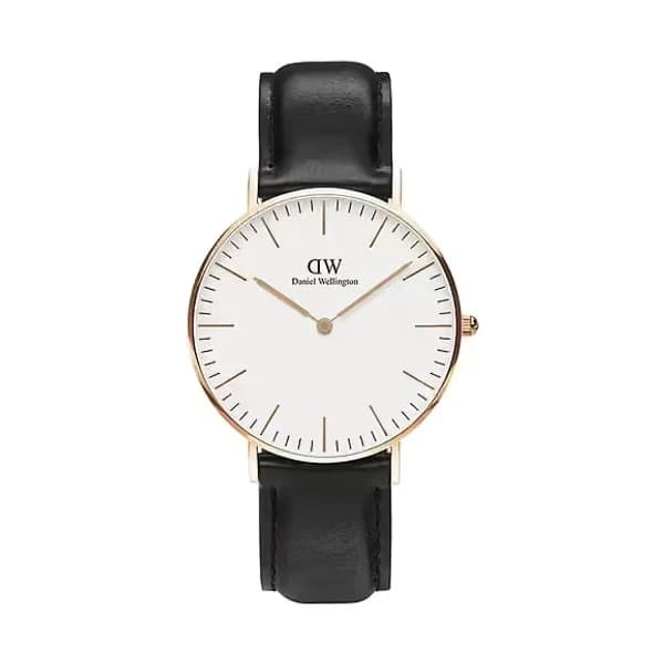 Daniel Wellington Montre Homme DANIEL WELLINGTON en Cuir Noir