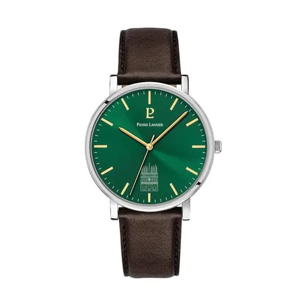 Pierre Lannier Montre Pierre Lannier Collection Coeur Battant en Cuir Marron
