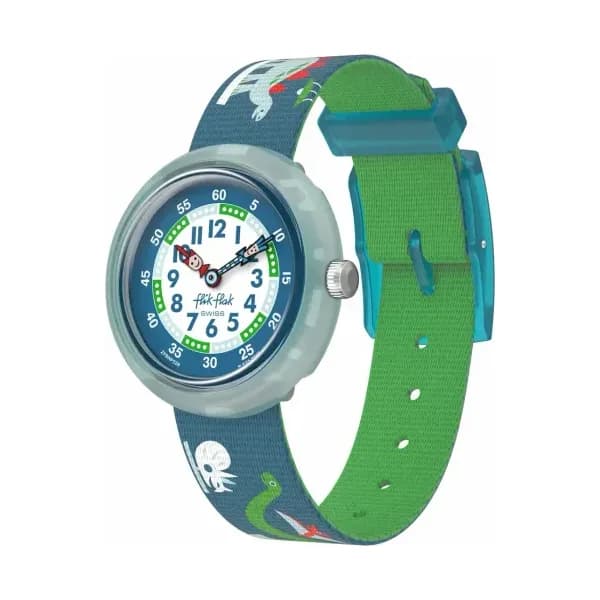 Flik Flak Montre quartz Enfant Time to discover Bleu