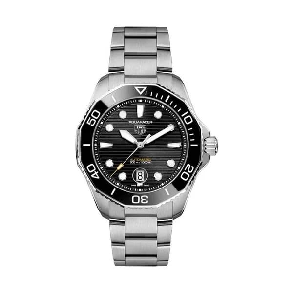 TAG Heuer Montre TAG Heuer Aquaracer Professional 300 Calibre 5 cadran noir bracelet acier 43 mm