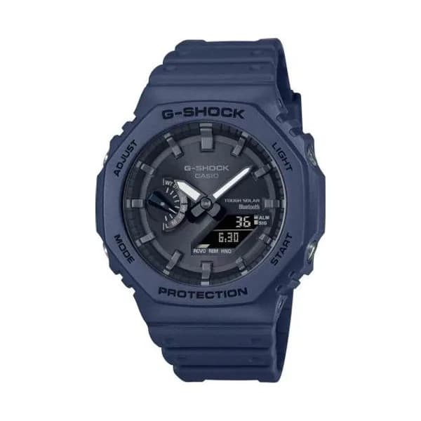 Casio Montre GShock Classic - Série GA-B2100 Solaire - Bleu foncé 48.5 x 45.4 mm- GA-B2100-2A