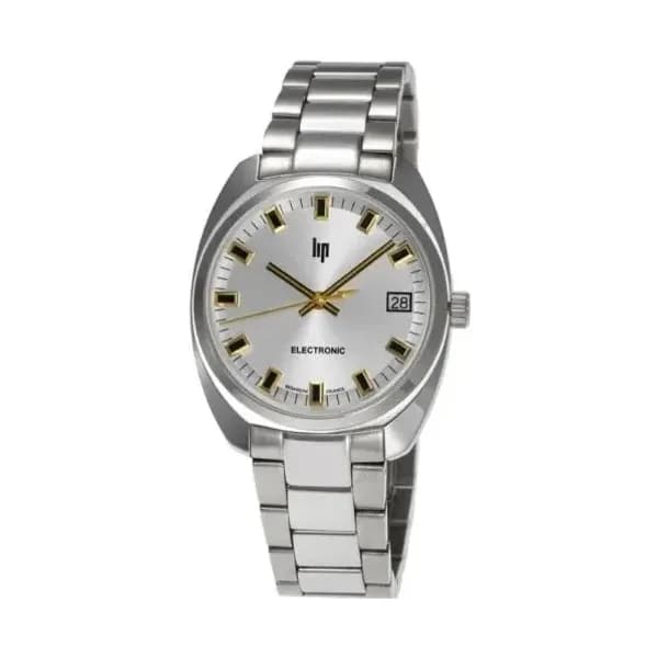 Lip Montre Lip Général de Gaulle quartz cadran argent bracelet acier 35 mm