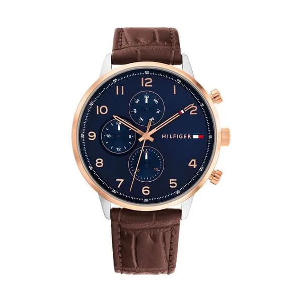 Tommy Hilfiger Montre Tommy Hilfiger en Cuir Marron