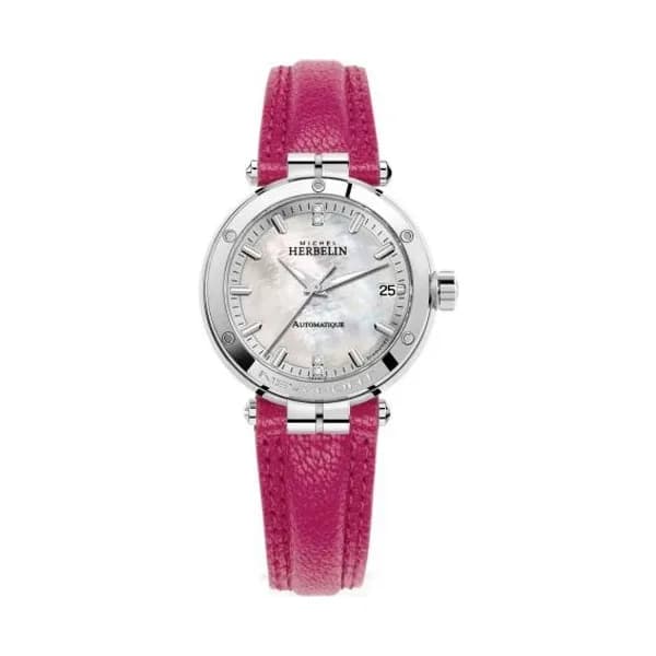 Michel Herbelin Montre Herbelin Newport Femme Automatique Diamants - 1658AP89FU