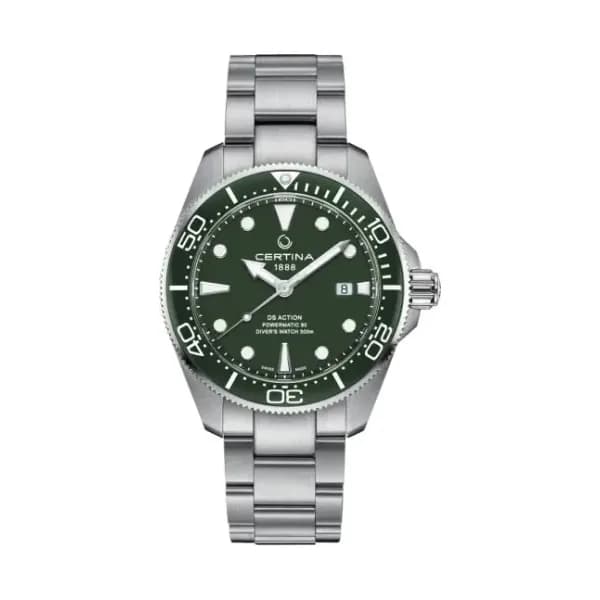 Certina Montre Certina DS Action Diver 43mm Powermatic 80 Automatique Cadran Vert