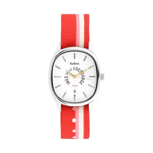 Kelton Montre Grande Colorama Rouge- Rose Kelton x Ines de la Fressange Paris 9124382