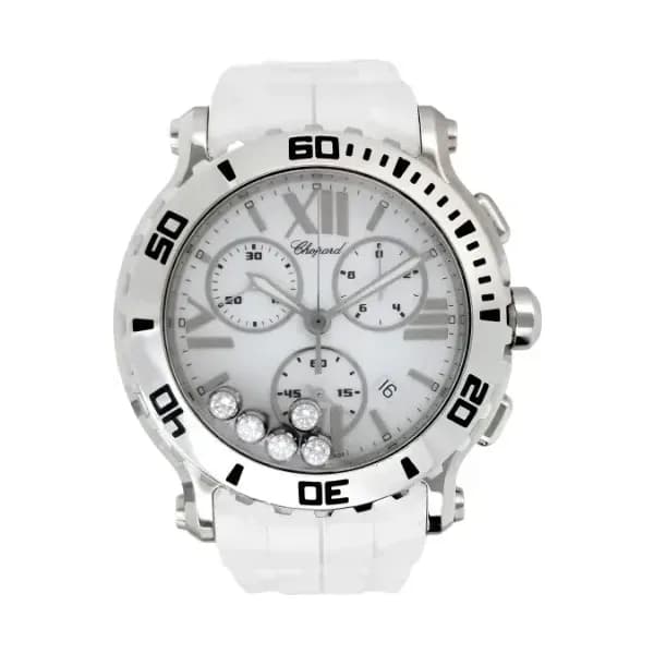 Daniel Gérard Montre Occasion Chopard Happy Sport Chronographe 5 Diamants Mobiles