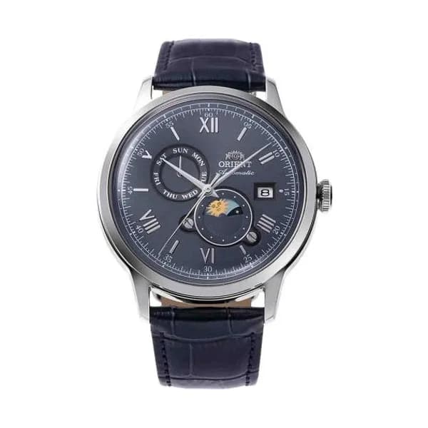 Orient Montre Orient Bambino Sun & Moon Automatique - 40,5 mm- Cadran Bleu nuit - RA-AK0806L