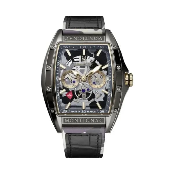 Montignac Montre Montignac Tonneau Noir
