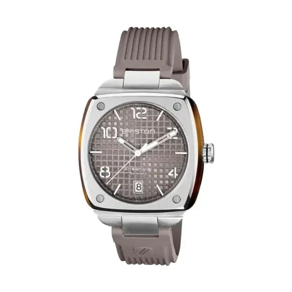 Briston Montre Streamliner Urban Auto Acier et Acetate Taupe