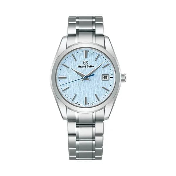 Grand Seiko Montre Grand Seiko Heritage "Skyflake" quartz cadran bleu bracelet titane 37 mm