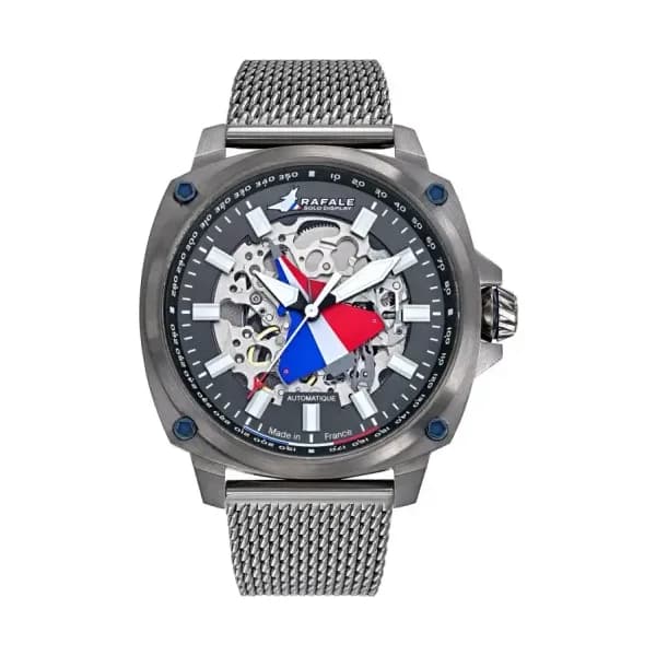 Patrouille de France Montre Rafale Solo Display PILOTE Automatique Acier Gun 666038