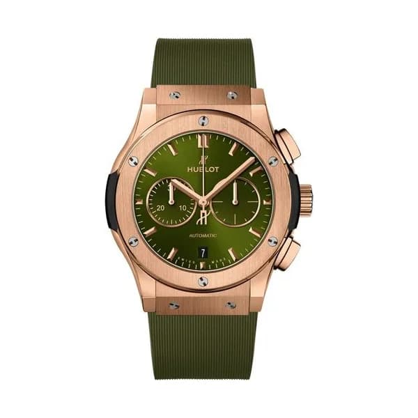 Hublot Chronograph King Gold Green