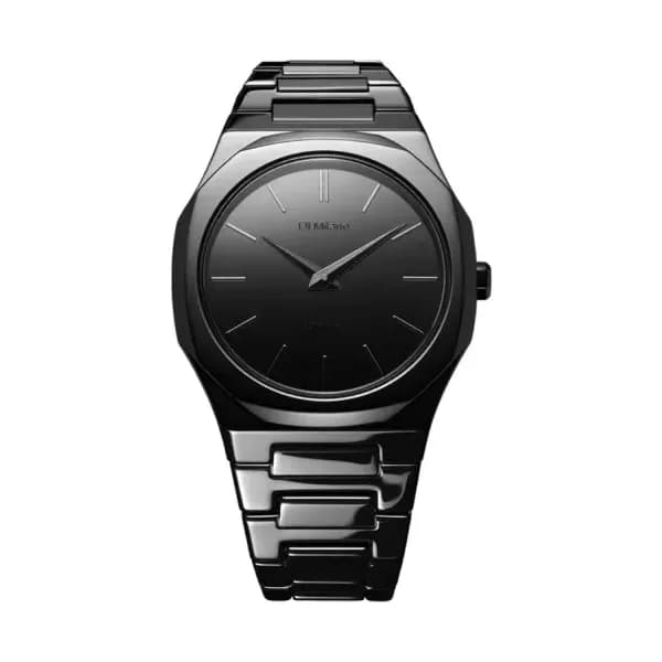 D1 Milano Montre Ultra Thin Black Mirror 38 mm UTBU09