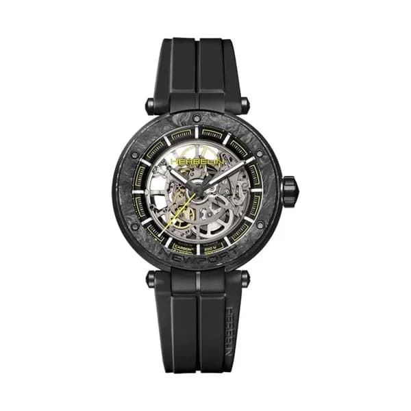 Michel Herbelin Montre Herbelin Newport Carbon Titanium Homme Automatique Squelette - 1888SQCTN14CA