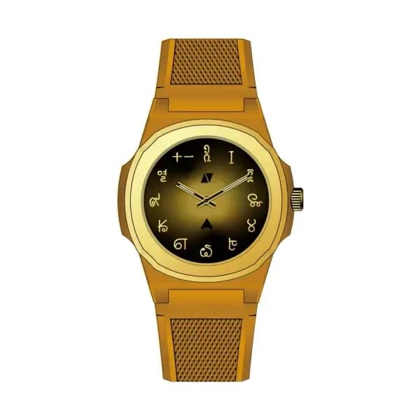 Black Corner Montre Marco Polo's Journey Black Corner x Anka - Orange & Or