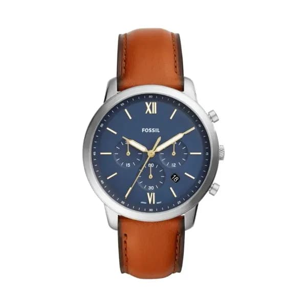 Fossil Montre Analogique Homme Fossil Cuir Marron FS5453