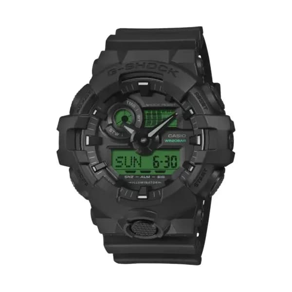 Casio Montre Capsule Black & Electro Green GA-700BEG-1AER