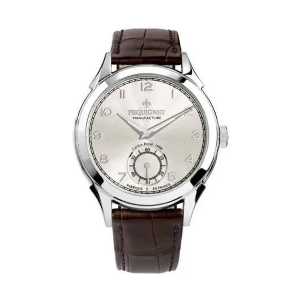 Pequignet Montre Pequignet Royale Manuelle Mécanique Cadran Argent - 9080433-AM