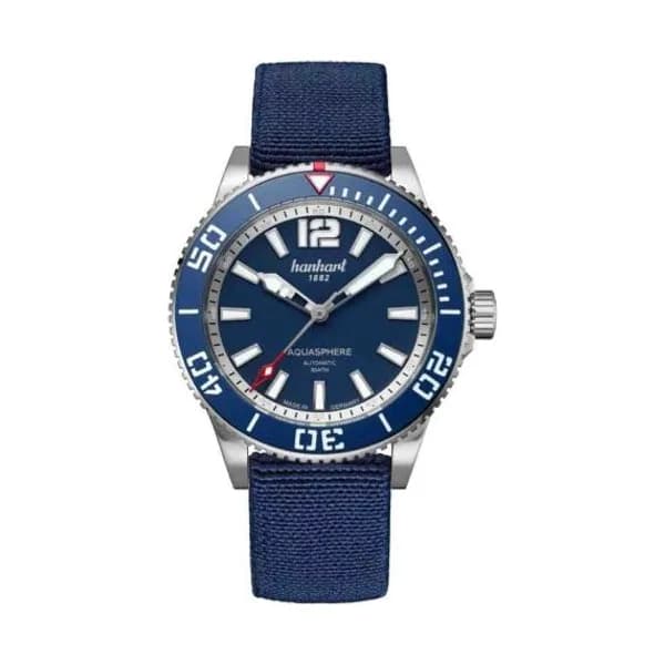 Hanhart Montre Hanhart Aquasphere FreeFall Blue Automatique diamètre 42 mm- 772.270-3338