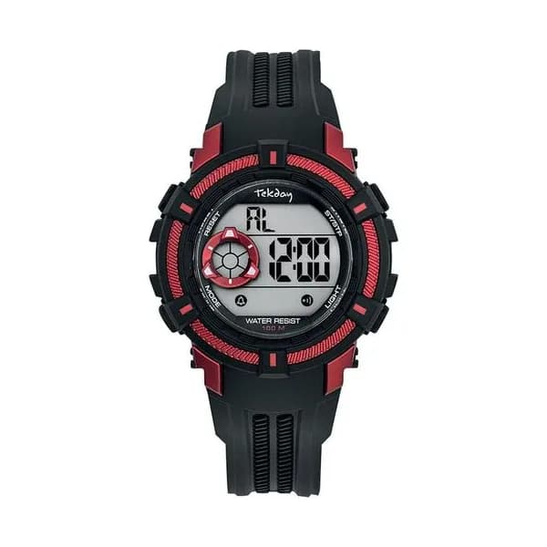 Tekday Montre TekDay en Silicone Noir