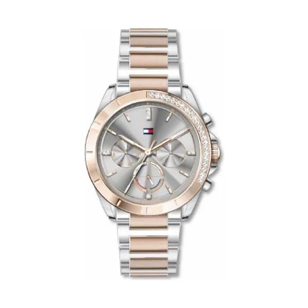 Tommy Hilfiger Montre Tommy Hilfiger en Acier Argenté et Doré Rose