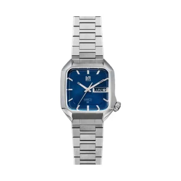 March LA.B Montre MARCH LA.B AM2 Electrique 39mm Cadran Ocean Bracelet Acier