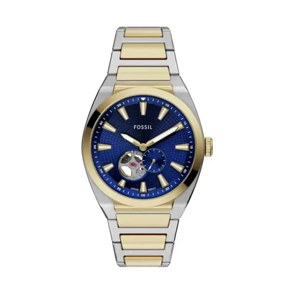 Fossil Montre Fossil Everett Automatic Bleu