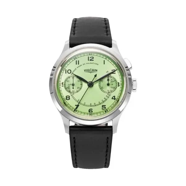 Vulcain Montre Monopusher Heritage Green 650167A98