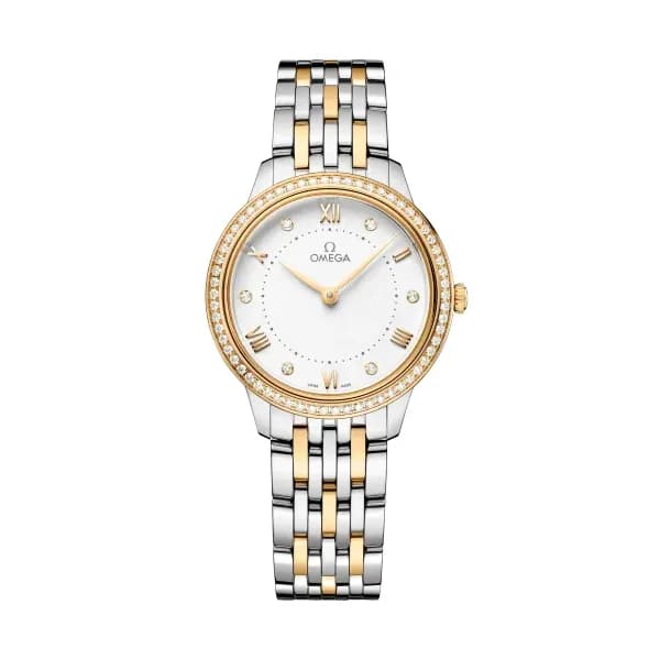 Omega De Ville 30 mm, acier - or jaune sur acier - or jaune