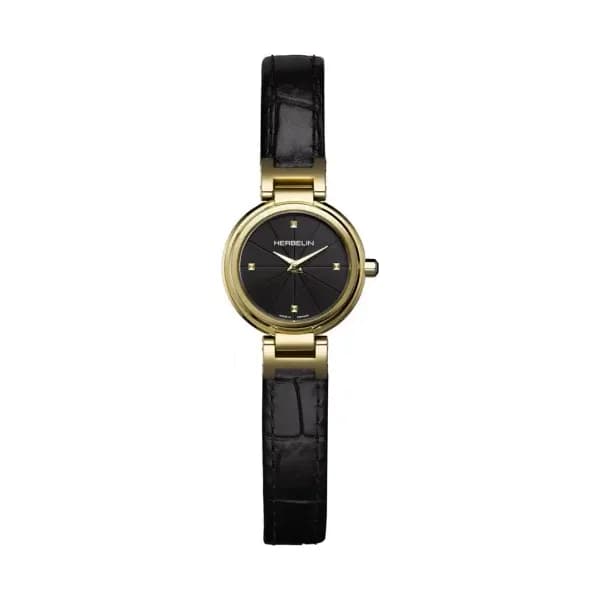 Michel Herbelin Montre herbelin Lady H Acier PVD Doré 22 mm - 17312P1N14
