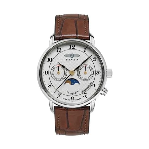 Zeppelin Montre Zeppelin Friedrichshafen Moonphase Lady Quartz Cadran Blanc - 85371