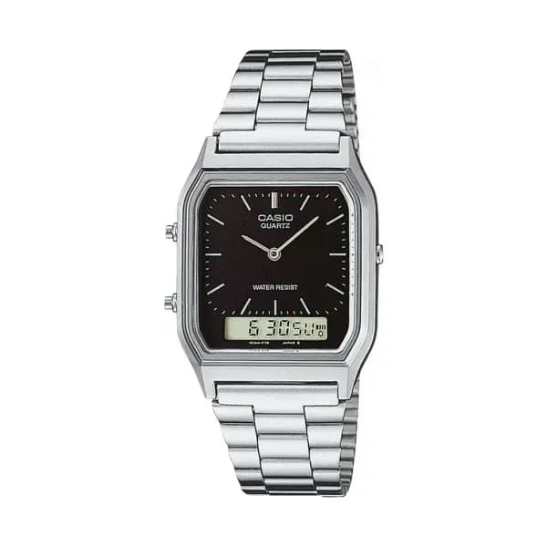 Casio Montre Casio Collection Vintage en Acier Argenté