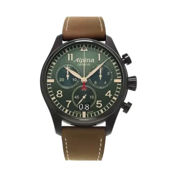 Alpina Montre AL-372GR4FBS6 Startimer pilot Chronograph