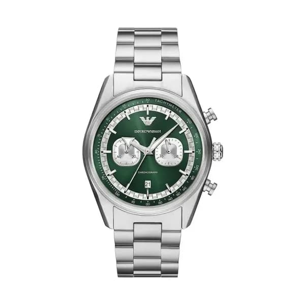 Emporio Armani Montre quartz Homme Emporio Armani Vert, Argenté