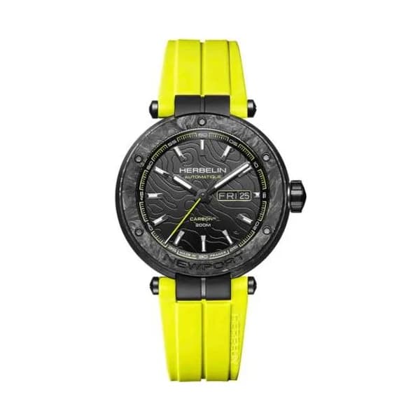 Michel Herbelin Montre Herbelin Newport Carbon Titanium Homme Automatique - 1788CTN14CY